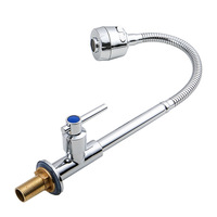 Yomojooka robinet de cuisine, nouveau design eau froide, long tuyau flexible en acier, robinet d'évier de la cuisine