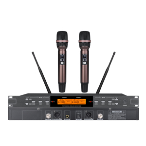 HC-1000 UHF Dual Channel <b>Wireless</b> Conference <b>Microphone</b> System with IR Auto-Sync 200 Channels Selectable for Meeting/Room/School - Product Image 1