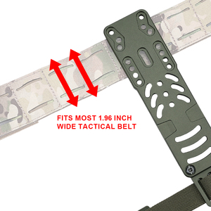 Plaque d'extension de jambe en métal compatible avec la plateforme QLS, adaptateur de holster modulaire pour holster de jambe - Product Image 3