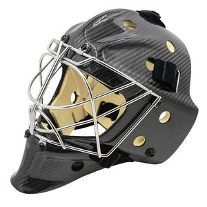 קסדת שוער הוקי קרח סיבי פחמן ופיברגלס XL קסדת הוקי קרח עם סורג עין חתול - Product Image 1