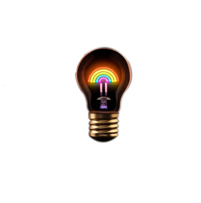 USB rechargeable magic rainbow shape tablelight led light bulb E27 1.5W