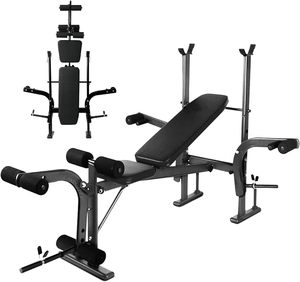 Banco de Pesas Excel con Soporte para Mancuernas, Banco de Press para Mancuernas - Equipo para Gimnasio en Casa - Product Image 1