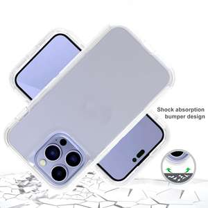 Funda transparente tres en uno anticaídas para iPhone 17/16 Pro Max - Product Image 1