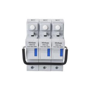 Gran oferta, alta calidad, 63A, 690V, soportes de Vrb14-63-3P PV14 VGC14, bases y sistemas de fusibles, tamaño de 14*51mm para aplicaciones de alta demanda - Product Image 1
