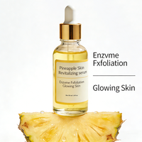 Sérum Exfoliant Personnalisé à l'Enzyme d'Ananas et à la Niacinamide pour une Peau Éclatante, Adapté à Tous les Types de Peau