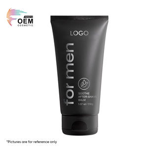 Vente en gros Vitamine A Antioxydant Apaise le rasage Irritation Rafraîchissant Tube noir Hydratant pour le visage Baume après-rasage - Product Image 4