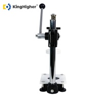 Machine de scellage manuelle pour canettes, scelleuse commerciale portable pour canettes de soda, scelleuse de bouteilles de jus en plastique de comptoir, sans alimentation électrique
