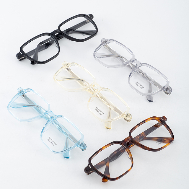 Direct Supply Eco-Friendly Acetate Full-Rim Unisex Retro Square Vintage Fashion Design Oversized Eyeglass Frame Pinhui HJ16180