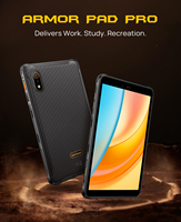 Tablet Resistente Ulefone Armor Pad Pro de 8 Pulgadas, 8+128 GB, 7650 mAh con NFC, Android 13, IP68/IP69K, Tablet 4G Ulefone