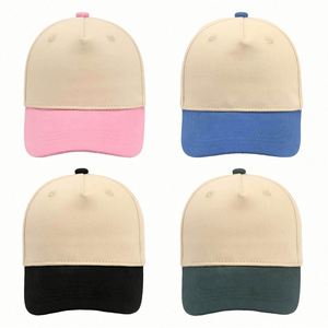 Casquette de baseball 5 panneaux en coton bicolore pour enfants et adultes, nouvelle mode 2025, sportive et ajustable pour l'extérieur - Product Image 1