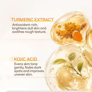 Fabricant en gros OEM/ODM – Lingettes apaisantes et hydratantes à l'extrait de curcuma et à l'acide kojique pour femmes – Tous types de peau – Éclaircissent et exfolient - Product Image 5