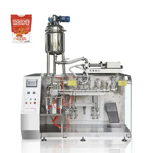 Hoge Kwaliteit Automatische Economische Platte Wasmiddel Waterzak Vulling Jam Voorgemaakte Zak Verpakking Machine