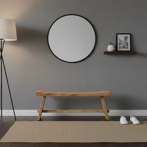 Banco de Madera Moderno para Exteriores Ryu, Ideal para Apartamentos, Hecho de Madera Natural Sólida con un Diseño de Vetas Únicas - Product Image 6