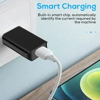 Chargeur mural TKT Slim 10W EU QC3.0 5V 2.4A pour téléphones mobiles, appareils intelligents, caméras d'action et écouteurs