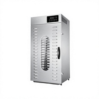 Déshydrateur alimentaire rotatif électrique en acier inoxydable 2000W pour litchis et longanes, avec minuterie numérique, à air chaud, certifié CE, vente en gros directe usine