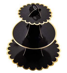 Support à gâteau en métal durable et écologique avec une grande surface pour gâteaux et desserts à plusieurs étages (5 pièces) lors de mariages ou d'événements - Product Image 4