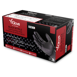 Guantes de Nitrilo Puro sin Polvo, Grado Médico y Alimenticio, con Logotipo Personalizado, en Caja de 100 Unidades, en Negro, Azul y Rosa, de 4, 6 y 8 Milésimas de Espesor - Product Image 2