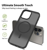 Casing Ponsel Transparan Mewah dengan Cincin Magnetik, Sensasi Kulit untuk iPhone 13 Pro Max, Pelindung Ponsel Kustom