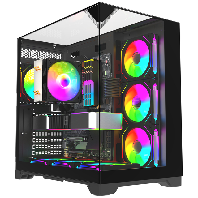New Full Tower Gaming Computer Case RGB ATX/Micro-ATX PC Aluminum Alloy CPU Cabinet Pc Computer Case