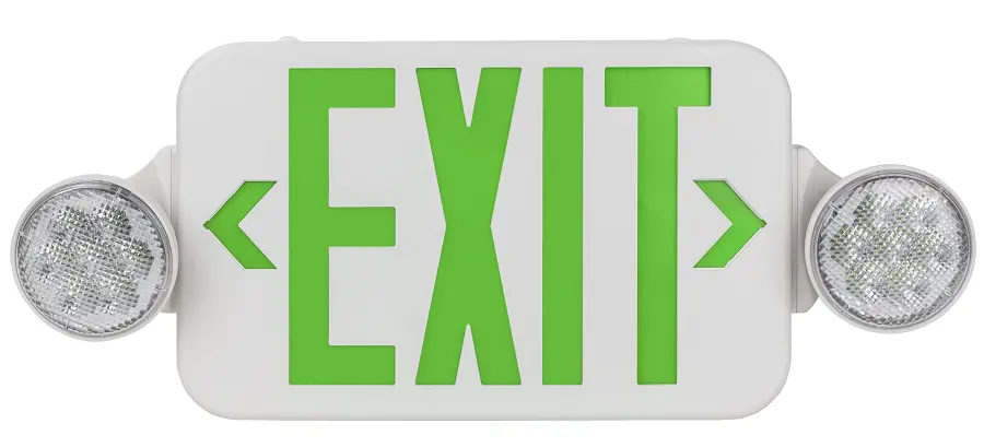 CR-7089 UL listed Emergency Exit sign Combo exit light with spot light double signed
