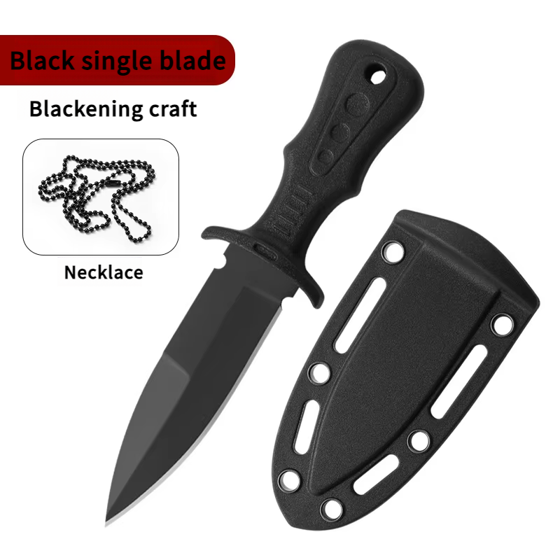 Manche noir, lame unique noire