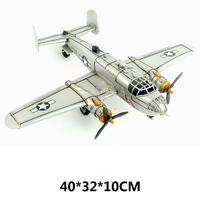 2021 alta calidad gran oferta Retro modelo de avión de hierro Segunda Guerra Mundial EE. UU. bombardero antiguo decoración del hogar regalos