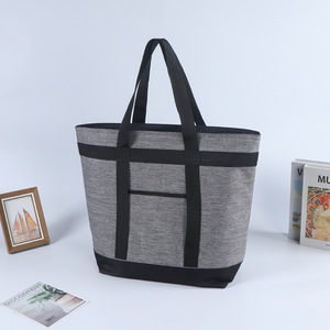 Bolsas de mano impermeables para compras, bolsas de picnic, bolsas con aislamiento de papel de aluminio, bolsa de almacenamiento aislada - Product Image 1
