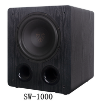 Subwoofer Tonewinner SW-1000 de 10 Pulgadas con Bocina de Madera, Amplificador de 200W, Controlador por Aplicación, Potencia Pico de 1000W