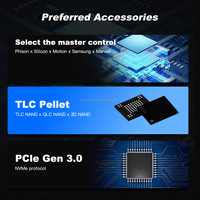 Pour SSD M.2 NVMe 128 Go 256 Go 512 Go 2 To PCIe Gen3x4 2280 Interne Lecture 1000-2300 Mo/s Écriture 800-2000 Mo/s Boîtier en alliage d'aluminium
