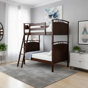 <b>Solid</b> Beech Eco-Friendly Stackable CPSC ASTM Standards Qualified Hot Selling Traditional Twin Beech <b>Wood</b> Bistre <b>Bunk</b> <b>Bed</b> - Product Image 5