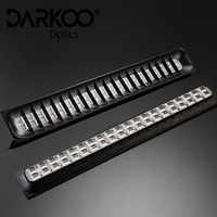 Technologie d'éclairage: Support d'objectif linéaire à angle de faisceau de 90 ° avec lentille circulaire pour luminaire et panneau d'éclairage LED 3535