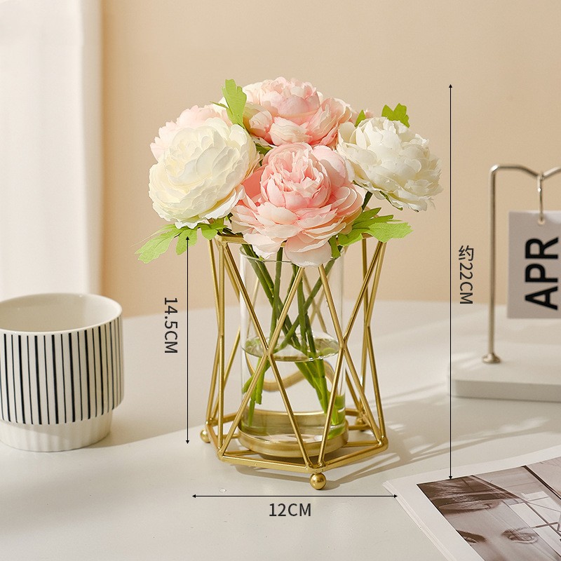 Vase avec 6 fleurs