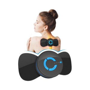 Pawfan <span class=keywords><strong>Tens</strong></span> Black <span class=keywords><strong>Unit</strong></span> 2 Pads EMS Microcurrent Mini Massager Machine Frekuensi Rendah Multi Fungsi Alat Fisioterapi Punggung - Product Image 1