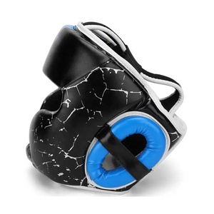 Protège-tête de boxe personnalisé en gros, bicolore, pour entraînement, Taekwondo, en cuir, pour combat - Product Image 3