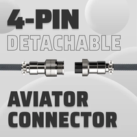 Câble Aviator Attack Shark C01 Pro à double gaine, câble Aviator durable en fil tressé pour clavier personnalisé DIY