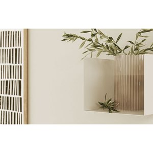 Mensola da Parete in Metallo Petra, Nero Opaco, Acciaio Verniciato a Polvere, Stile Moderno Industriale per Soggiorno e Cucina - Product Image 3