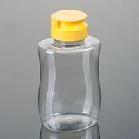 290ml Squeezable Inverted PET Plastic Bottle with Silicone Cap for Salad Dressing and Sauces