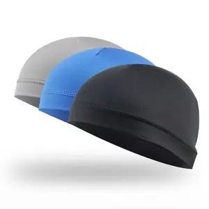 Hommes cyclisme course à pied crème solaire crâne bonnet chapeaux été coupe-vent élastique moto casque doublure vague sports de plein air casquettes souples