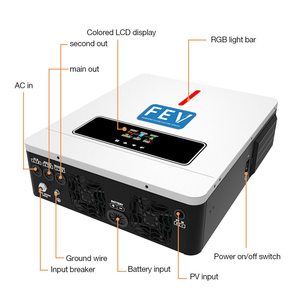 हाइब्रिड सौर इनवर्टर 3.6kw 4.2kw 6.2kw सौर चार्ज नियंत्रक शुद्ध साइन वेव - Product Image 6