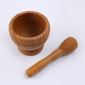 手動プラスチックキッチン用品ハーブグラインダーペッパーツールモルタル付きニンニク用 - Product Image 1