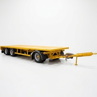 Remorque agricole de transport de marchandises à 3 essieux avec barre de traction, fabrication chinoise