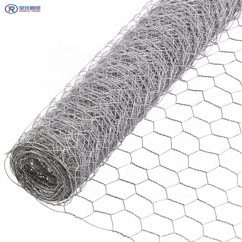 Hot dip galvanized hex wire netting hexagonal decorative chicken wire mesh stainless steel chicken wire