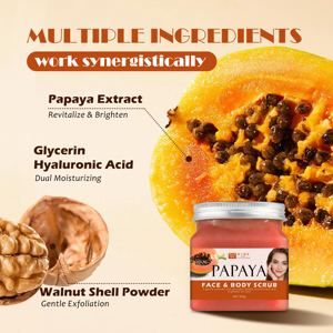 สครับมะละกอพรีเมียมผสมเกลือทะเลแบบวิปปิ้ง 500 กรัม บรรจุเกลือทะเล ช่วยลด<span class=keywords><strong>สิว</strong></span>และรอย<span class=keywords><strong>สิว</strong></span> ขจัดเซลล์ผิว<span class=keywords><strong>ที่</strong></span>ตายแล้ว สำหรับผู้หญิง ขายส่งจำนวนมาก - Product Image 2