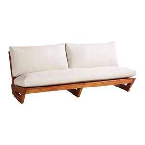 Sofá de exterior Villa Sunroom Hotel Patio Jardín <span class=keywords><strong>Piscina</strong></span> Salón Muebles de exterior de madera maciza - Product Image 5