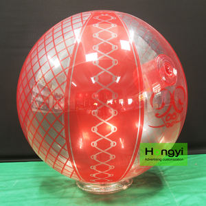 L'usine Hongyi personnalisée vend des ballons de <span class=keywords><strong>plage</strong></span> gonflables en matériau transparent PVC0.4 pour la décoration publicitaire à motifs - Product Image 6