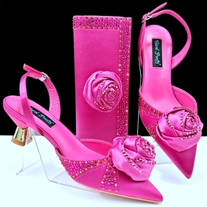 <span class=keywords><strong>Scarpe</strong></span> e Borsa Italiane con Paillettes Abbinabili, Set per Matrimoni Nigeriani, <span class=keywords><strong>Scarpe</strong></span> e Borsa Coordinati per Cerimonie Nuziali - Product Image 3
