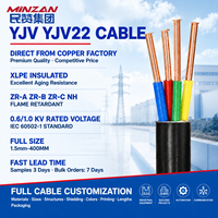 Câbles d'alimentation souterrains ZR YJV U-1000 N2XY, YJV 1 2 3 4 5 conducteurs, 0MM 70MM 95MM 120MM 150MM, cuivre isolé XLPE