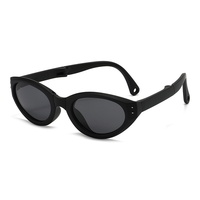 Lunettes de soleil pour enfants, mode, protection UV, pare-soleil, polarisées, pour garçons et filles, en silicone, œil de chat, monture complète