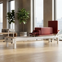 Reformer de Pilates de Aluminio Directo de Fábrica con Estructura Resistente y Sistema de Carruaje Silencioso para Uso Comercial en Estudios de Pilates