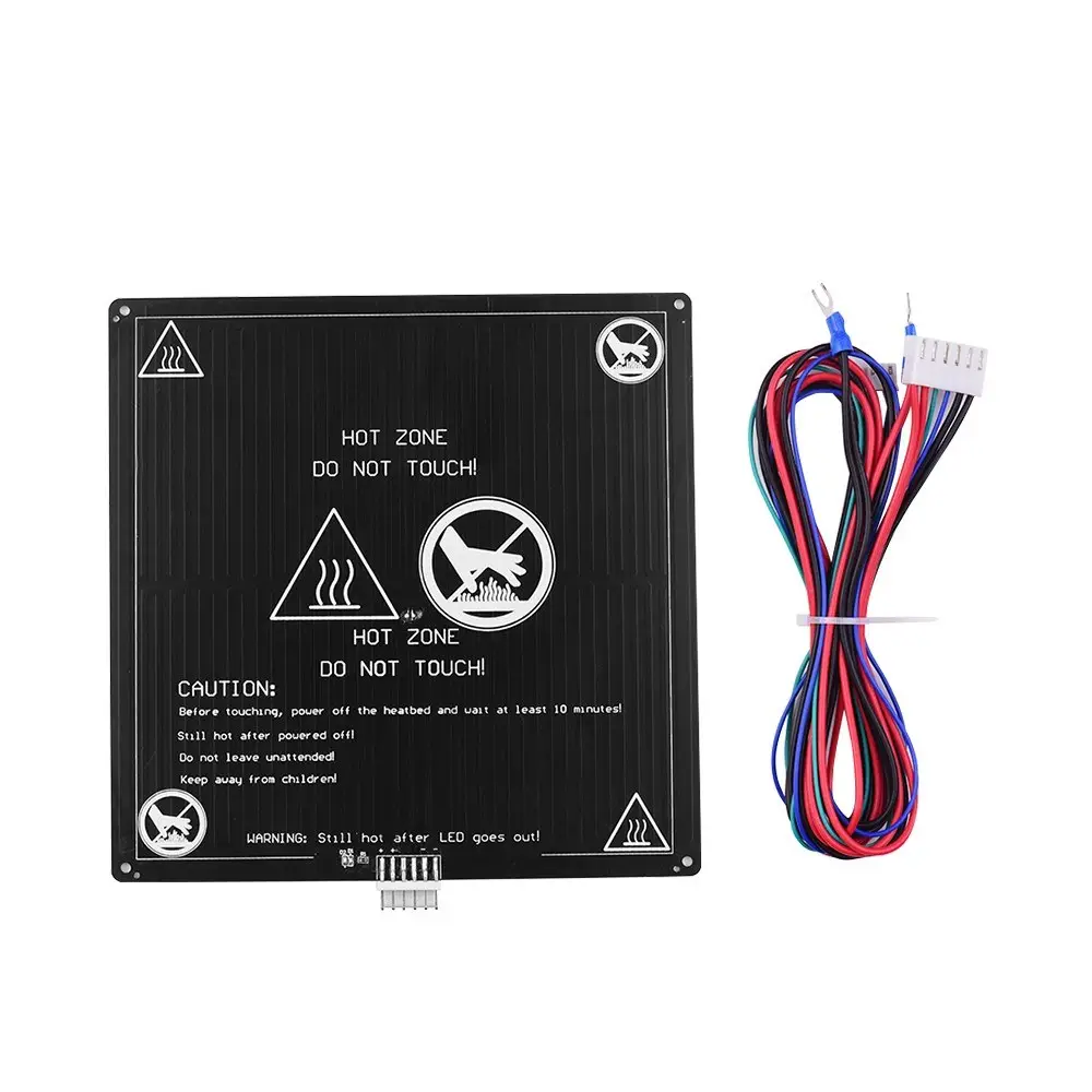 Aluminum Heated Bed 12V Hotbed 220*220*3mm with Wire Cable Heatbed Platform Kit for Anet A8 A6 3D Printer Parts